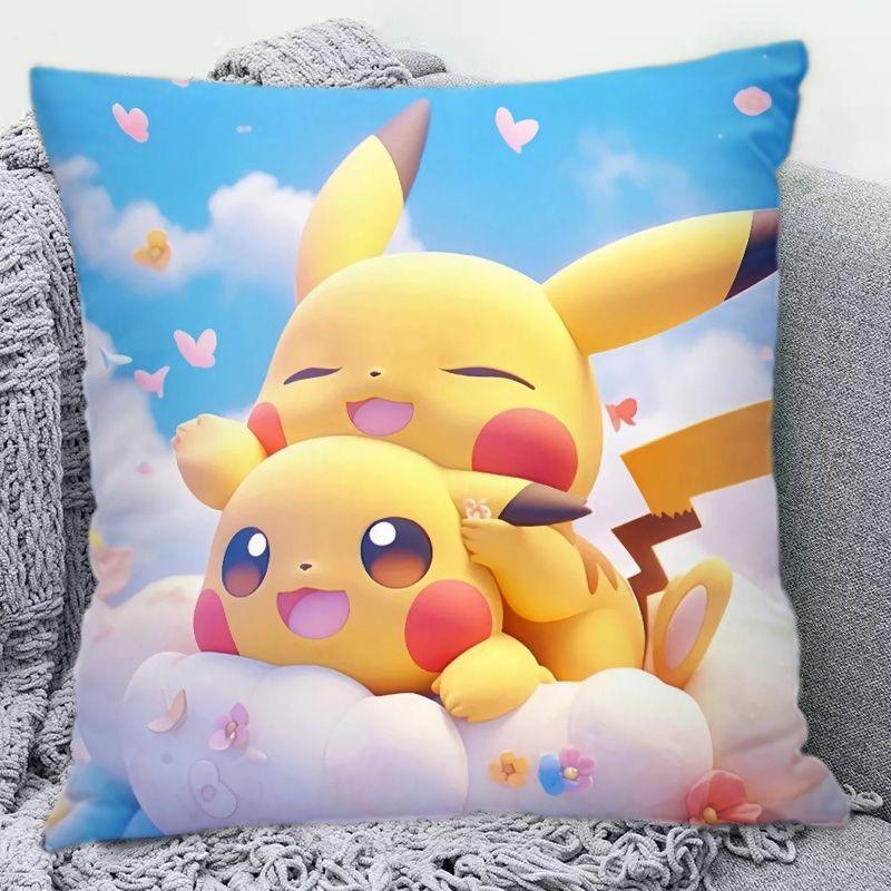 1 Stück niedlicher Pikachu Kissenbezug cooler Pikachu Kissenbezug Raumdekoration Kissenbezug Sofakissenbezug Heimdekoration