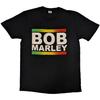 Bob Marley Rasta Band Block T-Shirt Black New Unisex T-Shirt