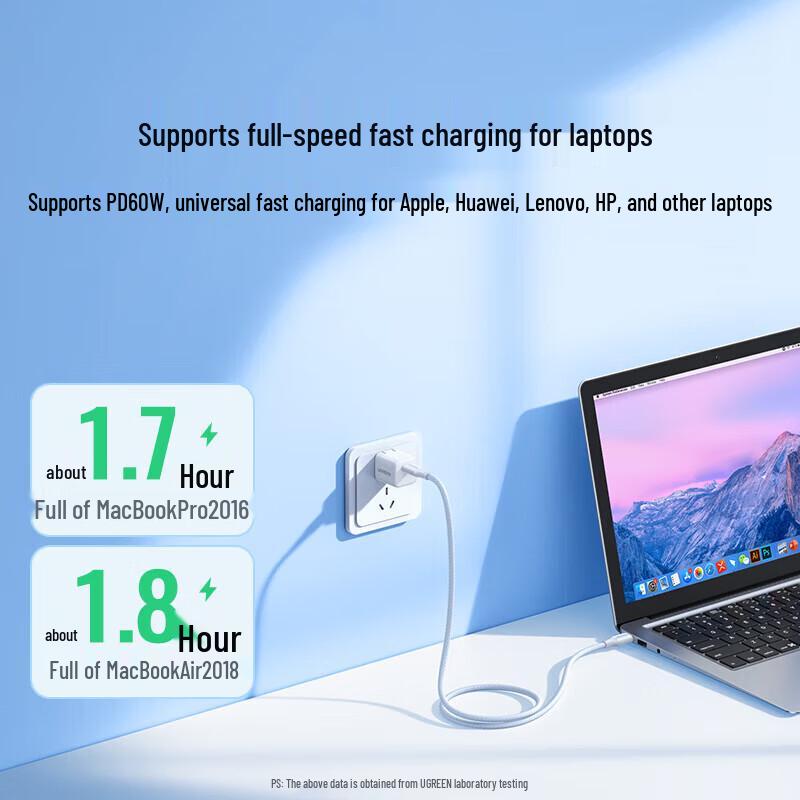 Ugreen USB-C auf USB-C PD 60W Schnellladekabel
