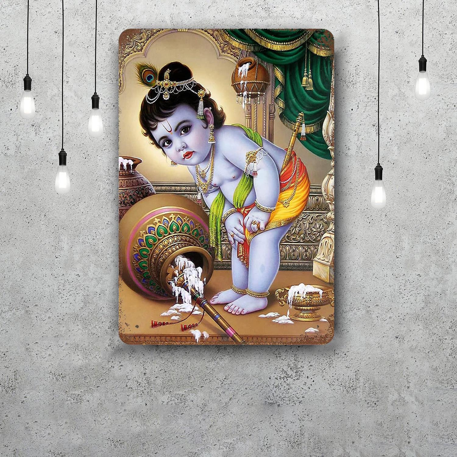 

Krishna Funny Bar Metal Sign Retro Plaque Vintage Sign Alcohol Drinker Pub Club Man Cave Kitchen Wall Decoration 20x30cm（7.8x11.8inch）