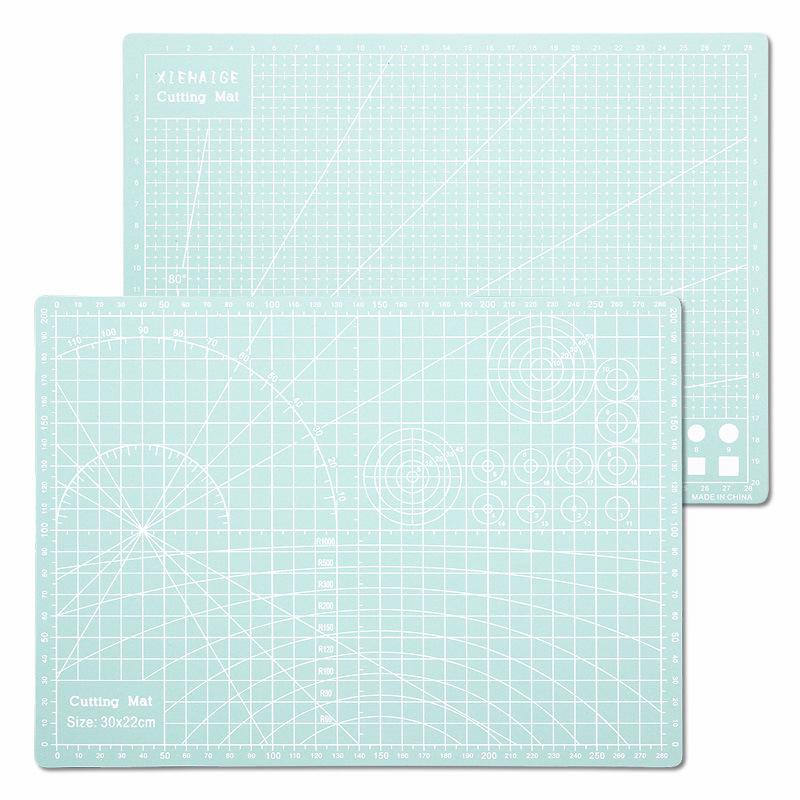 A4 Double-Sided Colored Cutting Mat for Paper, Engraving, Model Clay, and Rubber Stamps