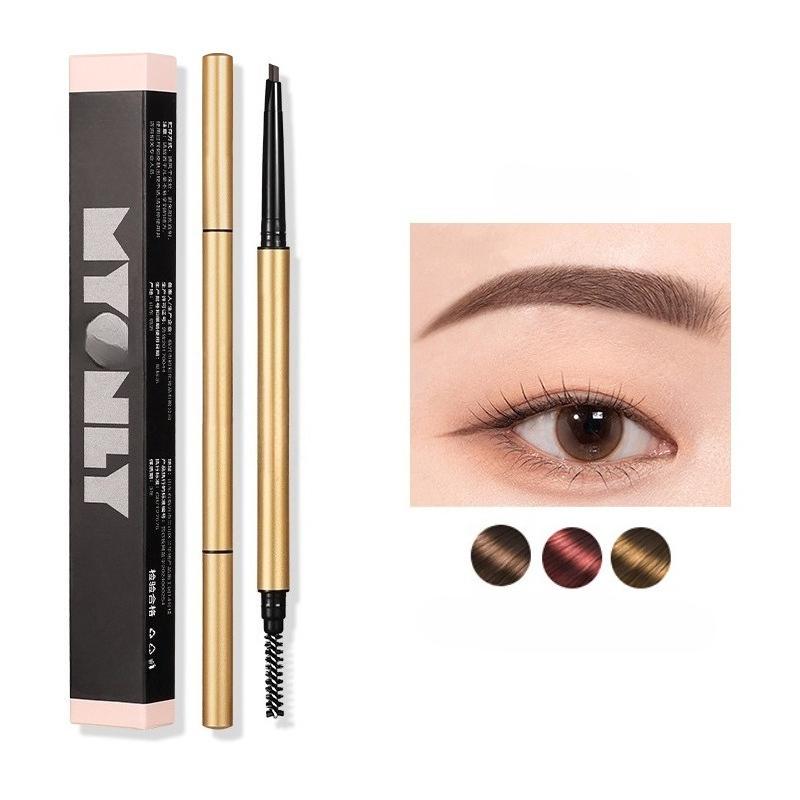 Drewniany ołówek do brwi z pędzelkiem Długotrwały ołówek do brwi Koreańskie kobiety Narzędzie kosmetyczne Ołówek do makijażu oczu Ołówek do brwi Kosmetyki