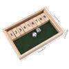 Classic Game Shut the Box Bar Game for W/ 9 Digital Tile 2 Dice for Party Desktop Men Women Interaction Family Gathering