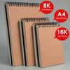 A4 Sketchbook for Kids & Adults: 8K Sketch Paper & Marker Pen Friendly, Flip-Up Drawing Book.