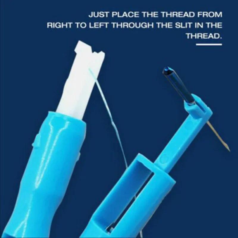 3pc-Automatic Needle Threader DIY Tool Home Hand Quick Sewing Machine Device Needle Inserter Threader Stitch Insertion Tool