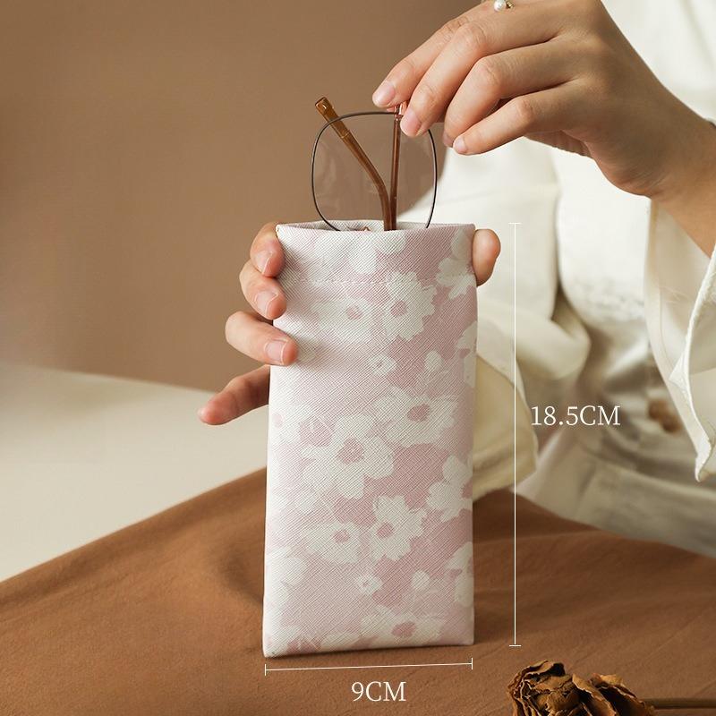Fashion Pu Leather Sunglasses Bags Portable Soft Coins Lipsticks Storage Case Pouch High-Grade Waterproof Eyewear Mini Bag