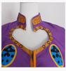 Giorno Giovanna Cosplay Girl Giorno Sexy Purple Skirts Miccostumes Men's Top And Mini Skirts Suit Halloween Party Costume Suits