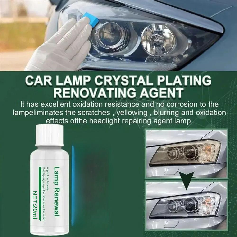 50ml Headlight Repair Fluid for Car Refurbishment Anti-Oxidation Coating Car Lamp Polishing Agent Scratch Restoration Dirt Clean