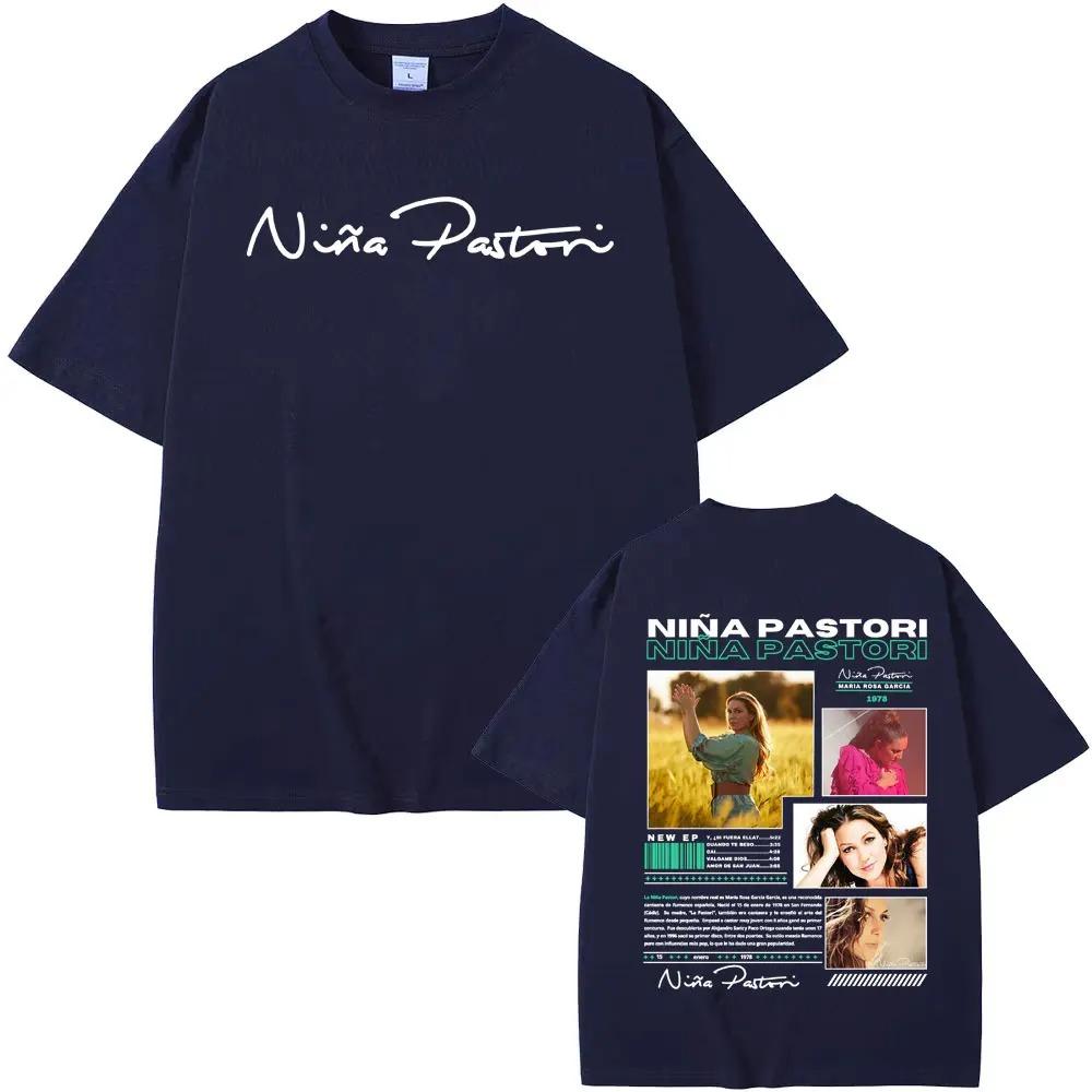 Niña Pastori Singer Album Graphic TShirt  Unisex Casual Crewneck HighQuality Trendy Vintage Tee Top Women And Men Tshirts