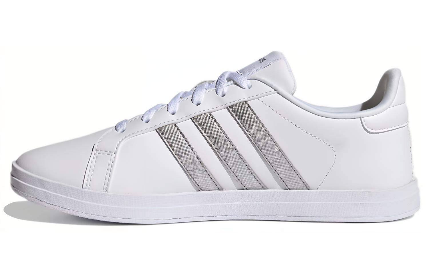 Courtpoint Adidas Neo  White Silver Metallic  Women s FY8407 36
