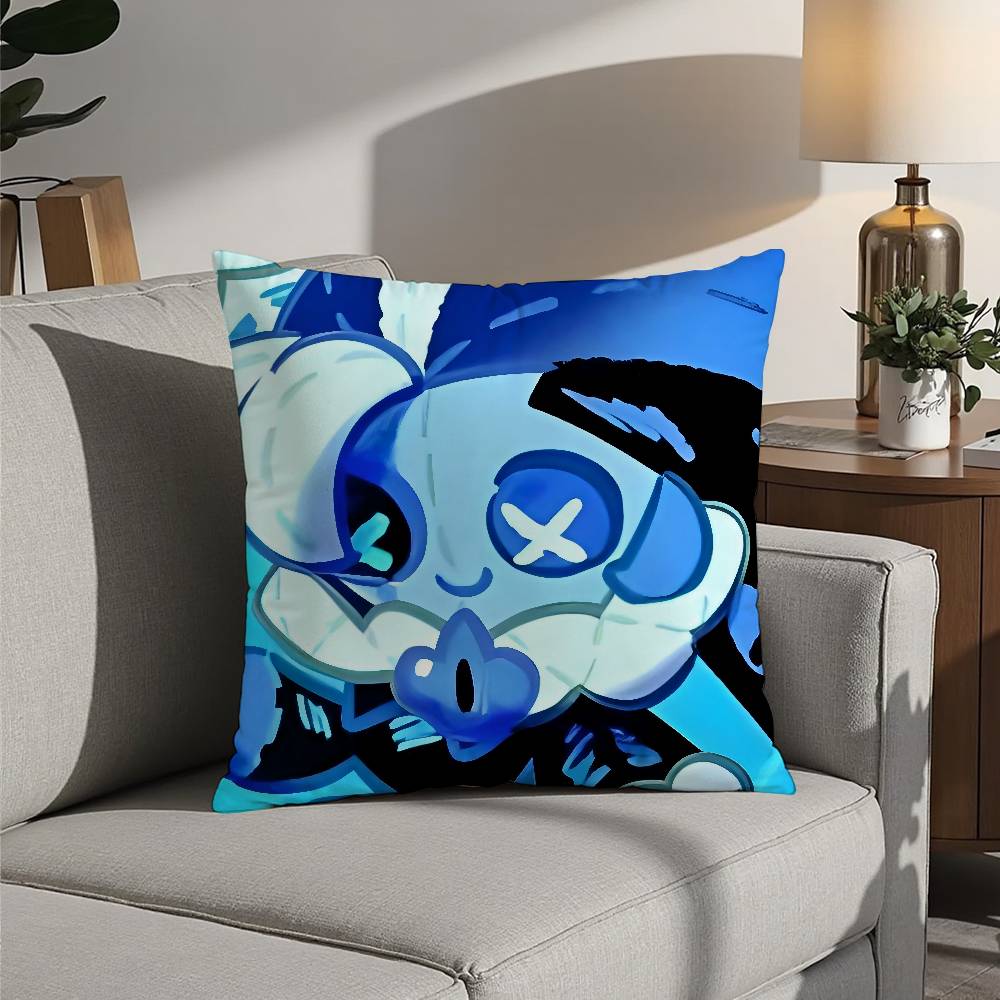 Game C-Cookie Run Kingdom Pillow Case 3D Print Polyester Fiber 40*40cm Home Sofa Throw Decoration Festival Gift