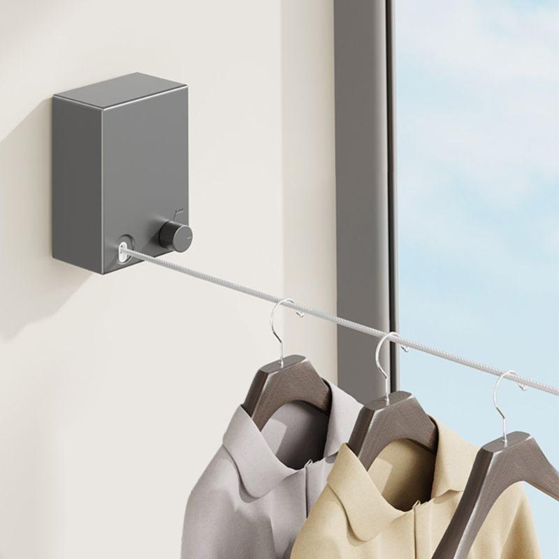 Multipurpose Retractable Clothesline Invisible Wire Rope Wall Mounted Clothes Line for Hanging Diapers and Socks