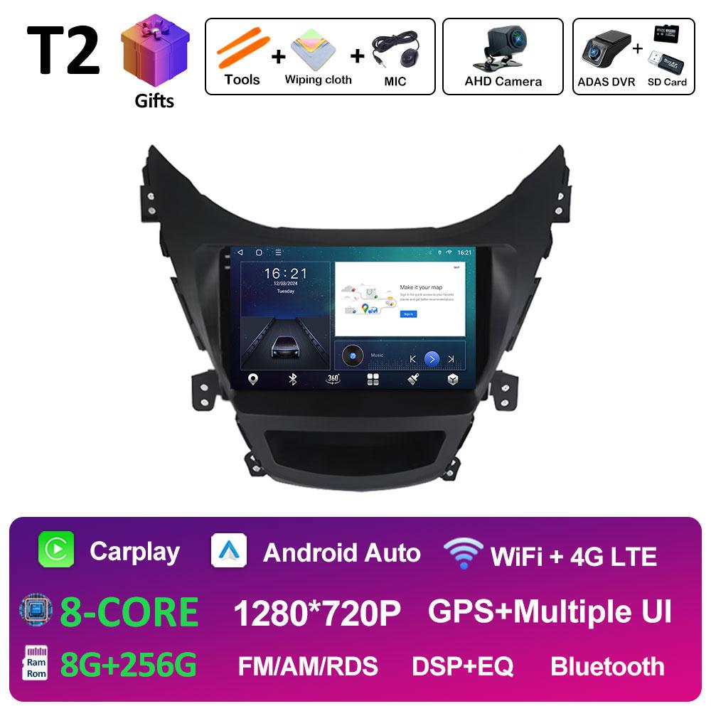 For Hyundai Elantra Avente I35 2011 2012 2013 2014 2015 Cooling Fan Car Video Radio Multimedia Player GPS Navigation Accessories