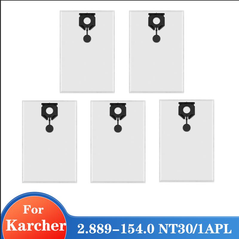 Waschbare Staubbeutel Stoffbeutel für Kärcher NT30 /1 APL NT40 /1 APL Staubsaugerteile Vlies-Staubfilterbeutel Staubaufnahme