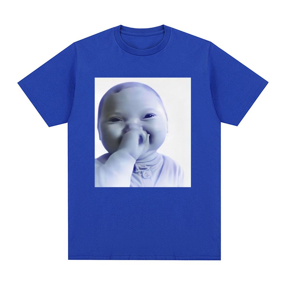 Ai Baby Meme Tuff Baby T-Shirt Brainrot Baby Lachendes Ai Kind Lustiges Meme T-Shirt Gen Alpha Humor Baumwolle Kurzarm T-Shirts