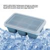 Trays Multipurpose 6 Grids Reusable Leakage Proof Easy Release Soft Bottom Silicone   Molds with Removable Lid