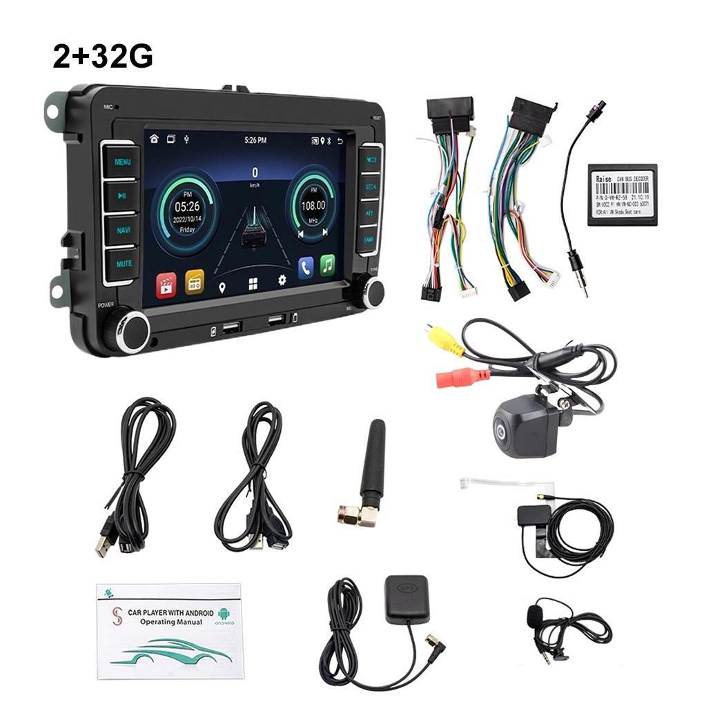 2 Din Car Radio GPS Android Auto Carplay For Volkswagen Golf MK5 MK6 Jetta Passat CC 7" Car Stereo GPS Wifi FM Audio