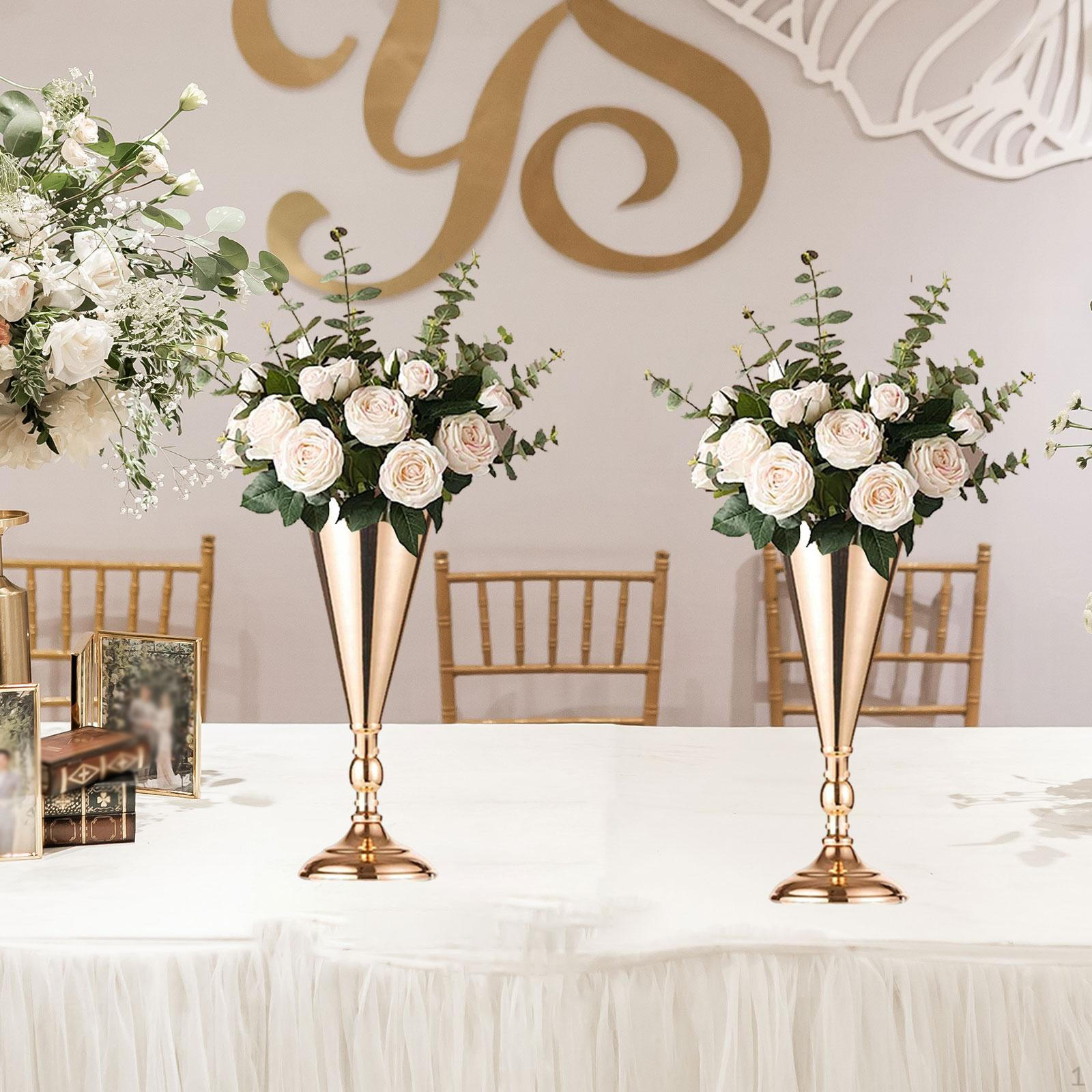 

2 предмета свадебный центральный элемент ваза для цветов искусственный держатель цветочный горшок кашпо на день рождения 36cm