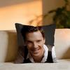 Benedict Cumberbatch Cushion Cover Cozy Velvet Throw PillowSoft Warm Cushion For Sofa  Bed