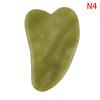 Natural Gua Sha Stone, Rose Quartz Jade Heart Shaped Face Massage Board Skincare Tool