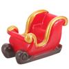 Christmas Decorations Sleigh Micro Landscape Snow Ornaments Resin (deer Carriage) Red Party Favors Elder