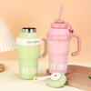 Stainless Steel Big MAC Handle Ice Bulba Cup High Appearance Level Tea Separation Thermos Cup Portable Car Handy Cup