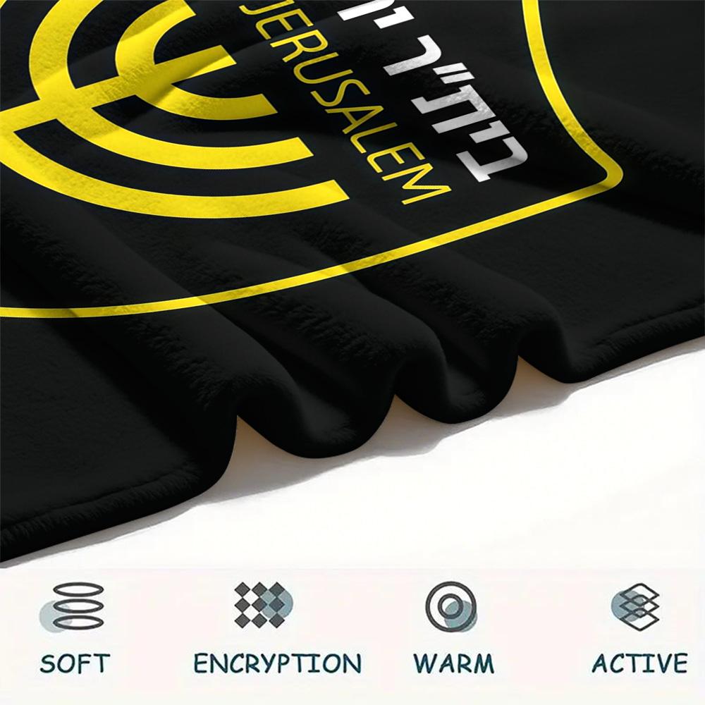 Beitar Jerusalem Flannel Blanket, High quality Comfortable for All Seasons, Home Decor, Warmth and Comfort
