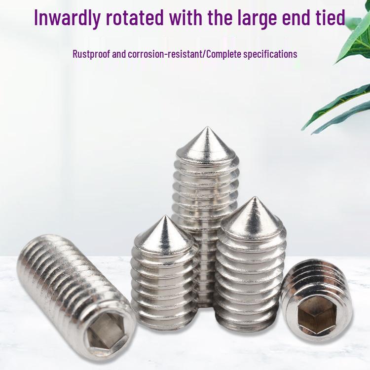 Stainless Steel Hex Socket Set Screws for Glass Door Handles and Room Lock Handles