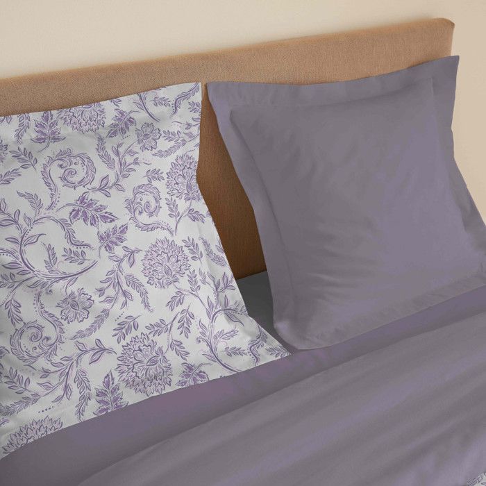 4-piece "Vanessa" Bed Linen Set for 140 X 190 Cm Bed Salma Lavender