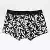 Emporio Armani Boxer Briefs with Logo Size White and EM000232 AF10794 Made in Men's Print, M, Black, FC110, Italy.