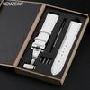 Litchi Pattern Design Leather Wrist Band 18mm 20mm 22mm Men Women Strap with Butterfly Buckle Gift Box Packaging Watchband