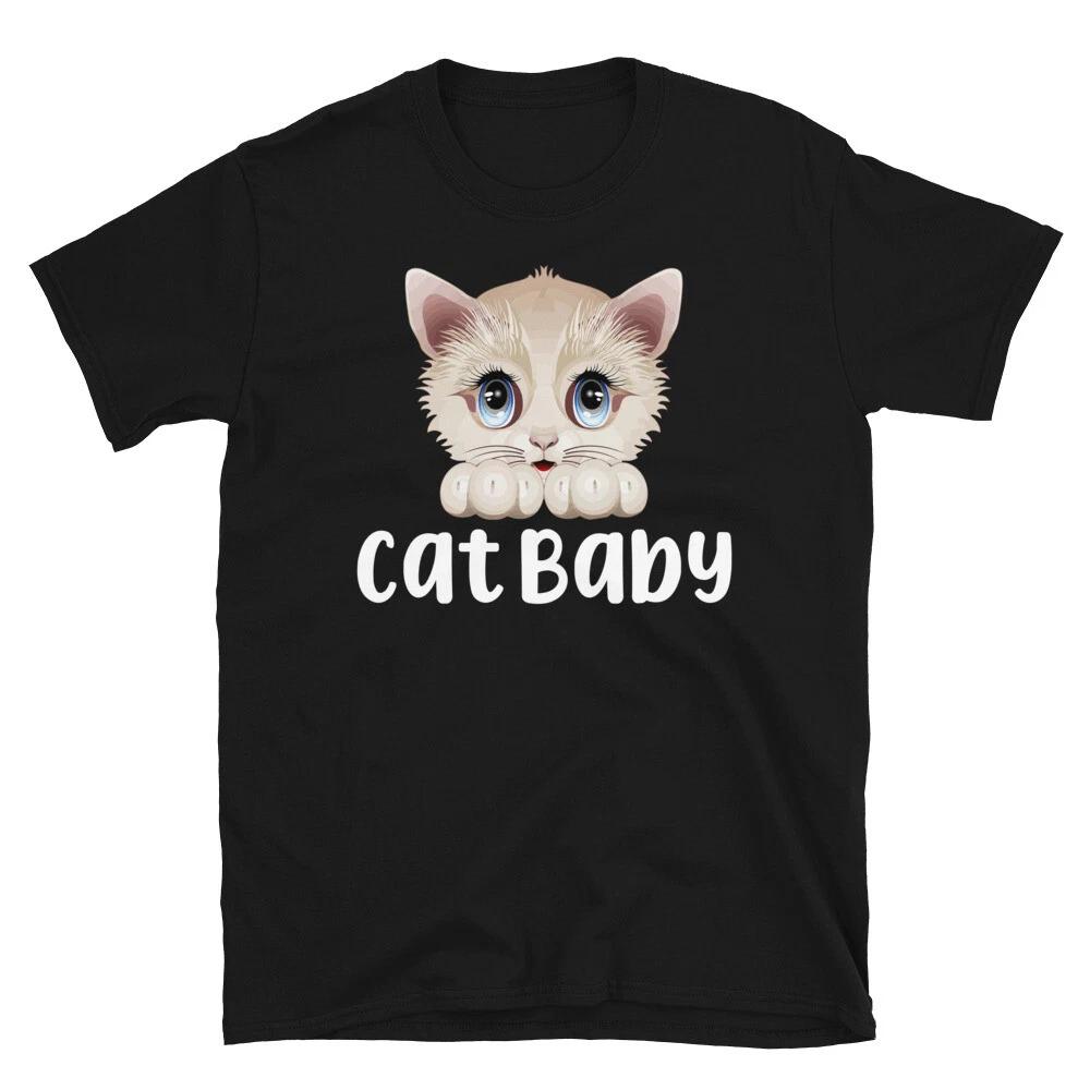 Cat Baby Cute Cat Funny Animal Kitty Cats T-Shirt S