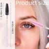 2025 Trend 200Pcs  Crystal  Eyebrow Brush for Eyelash Disposable Extensions & Makeup Grooming Mascara Wands -Lash Spoolies,