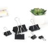 Binder Clips 100 Pack 0.75inch, 19mm Mini Black Office Paper Clip, Foldback Clips Clamp Binder Clips for Office Home Supplies