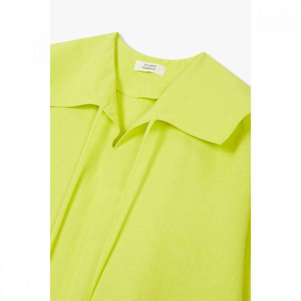 STUDIO TOMBOY Variant Collar Short Sleeve Blouse