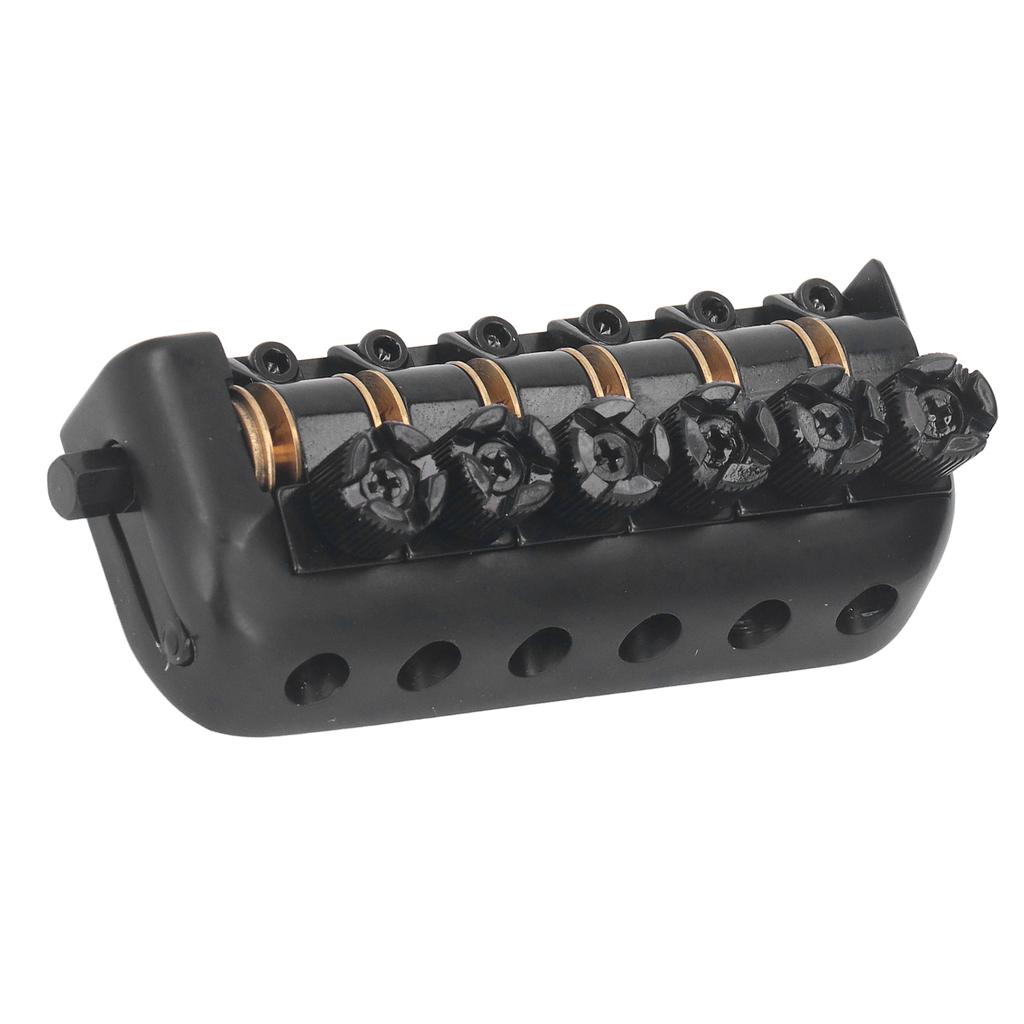 Headless Guitar Bridge Tailpiece 6 String Saddle with Worm Involved String Device Universal Accessories