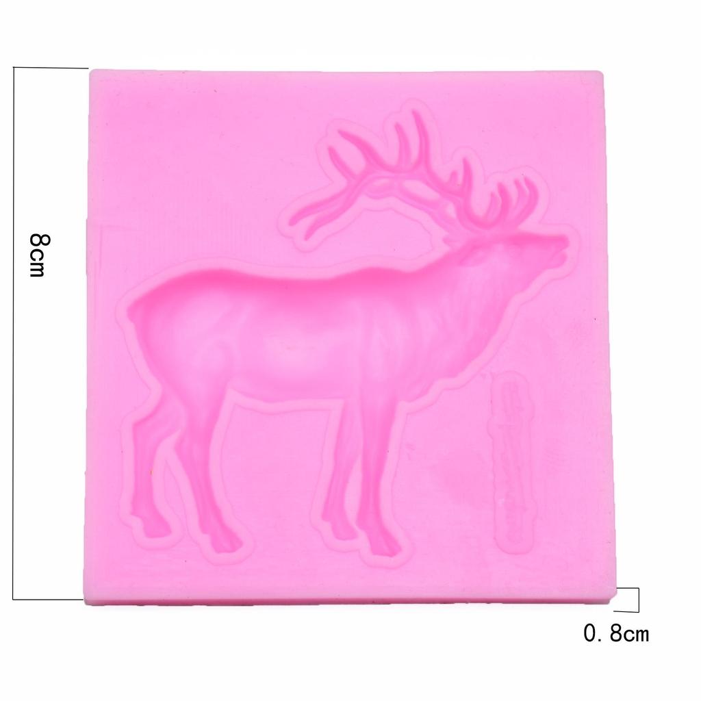 Christmas Reindeer & Snowflake Silicone Mold for Cake Decoration & DIY Baking