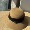 New French Straw Hat Women's Summer Seaside Sun Hat Beach Vacation Basin Hat Shade