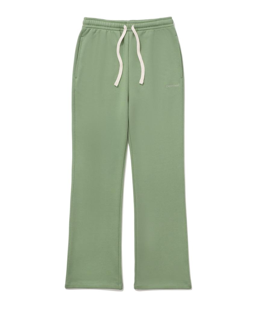 COVERNAT WOMAN Semi-Bootcut Sweatpants Sage Green