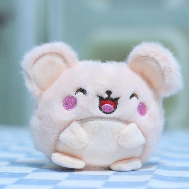 

Blue Sweet Mouse Plush Toy Keychain Adorable Animal Pendant For Bags And Key Holders Pink Mouse