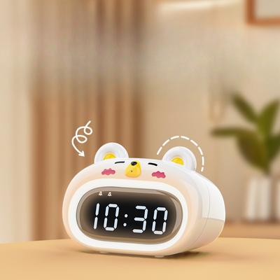 Student Elektronischer Wecker Super Süßer Bär Multifunktional Leise Uhr Leuchtend Kinder Kreativ Mode Lernuhr