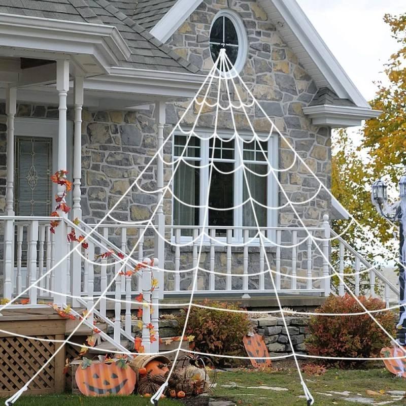 Halloween Giant Decoration Spider Web Party Outdoor Props Accessories Decor