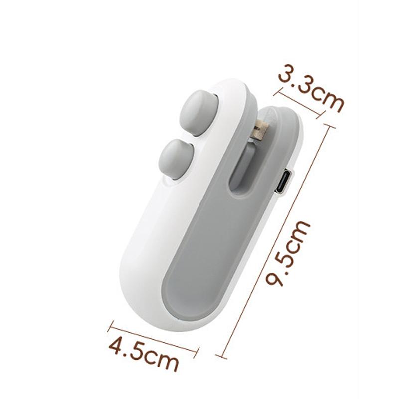 1 In 1 Mini Bag Sealer Cutter Portable Handheld Plastic Bag Heat Sealer Multifunctional Snack Food Packaging Sealing Machine