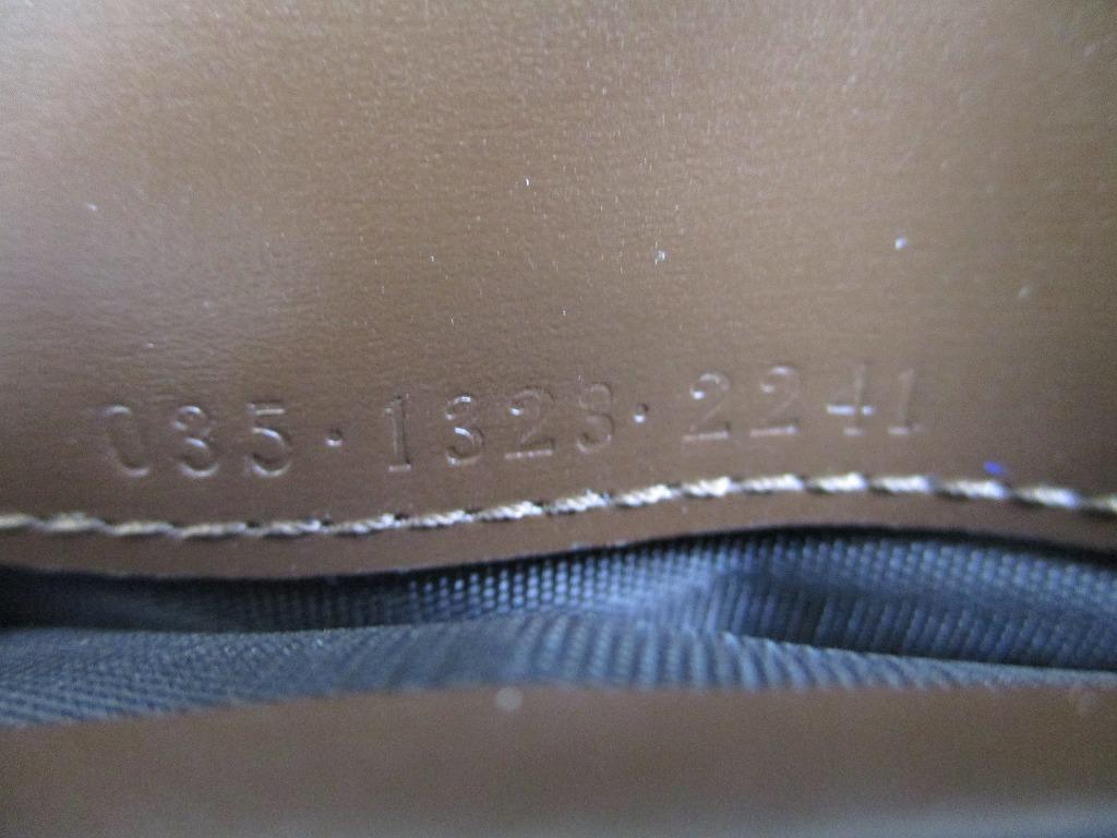 Authentisches GUCCI Doppel-G Dunkelbraunes Leder Klappe Langes Portemonnaie #a775 Aufgearbeitet