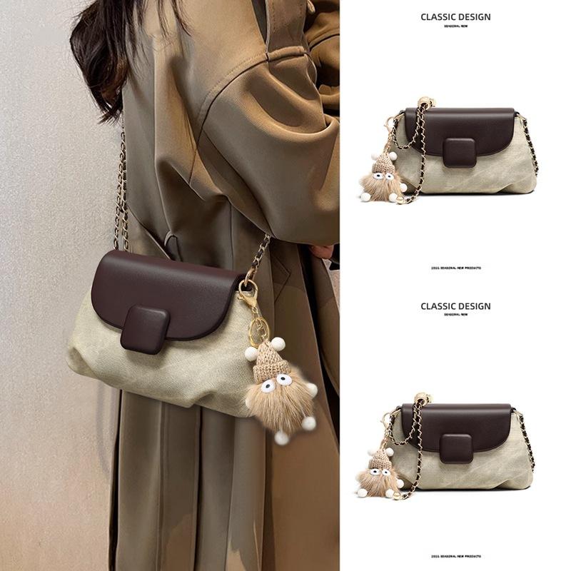 Bag women s new high-end pleated cloud bag simple shoulder bag commuter messenger bag