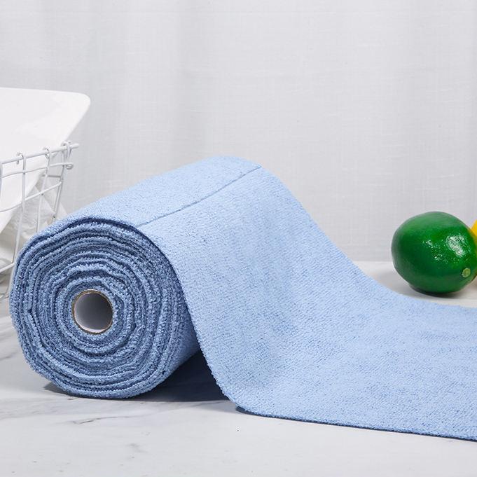 Mikrovláknová kuchyňská čisticí utěrka odolná proti oleji - Trhatelná polyester-nylonová utěrka na nádobí