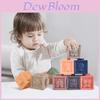 Baby Identify Animal Fruits Silicone Building Blocks Educational Chewing Toy For Early Learning And Sensory Development