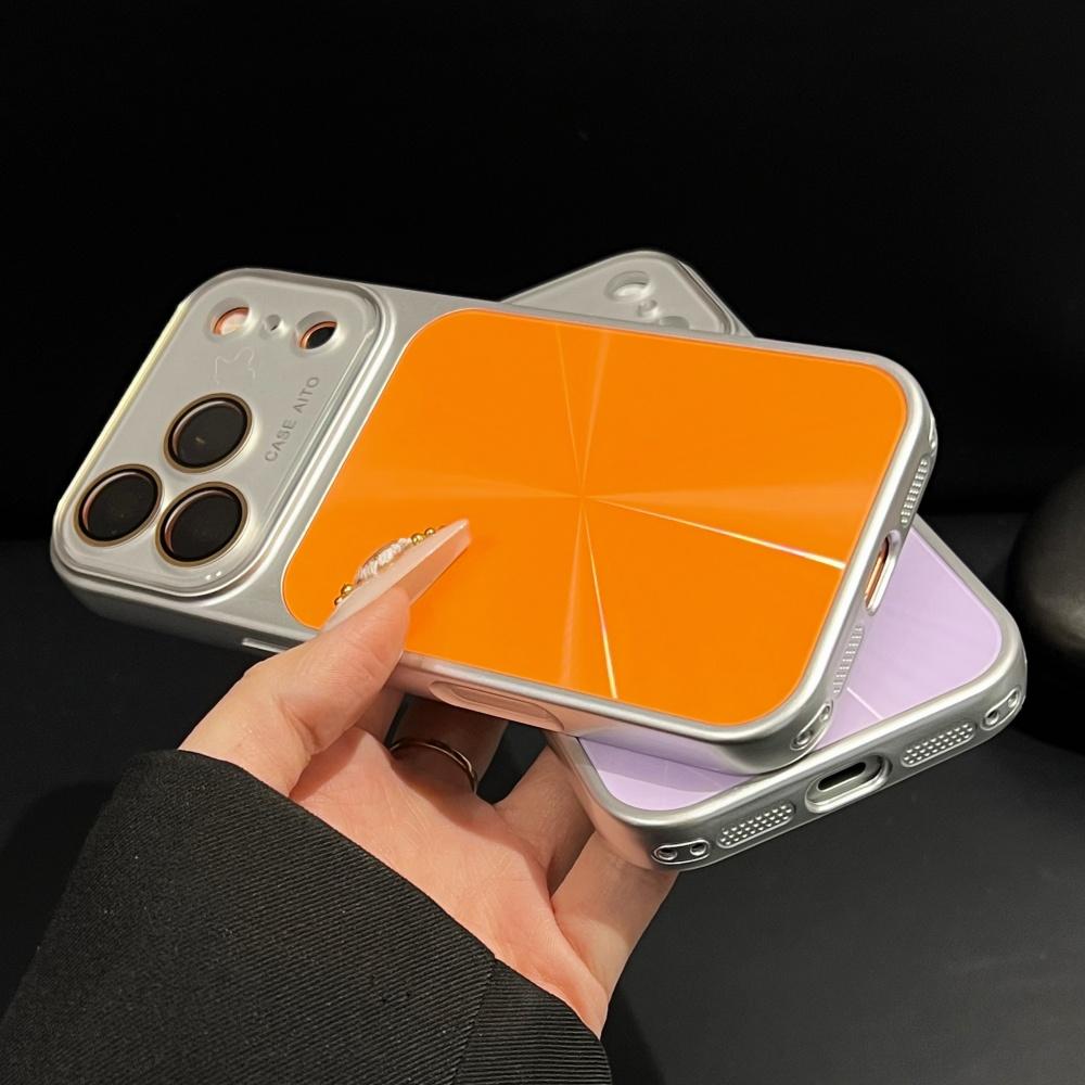 Galvanisierter Bumper Aurora Laser Glänzend Kristall Handyhülle Für iPhone 17 16 15 14 Pro Max Linsenschutz Stoßfest Hybrid PC Abdeckung