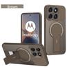 Carbon Fiber Invisible Stand Holder Magnetic Ring Case for Moto Edge 60 Fusion 60s 50 Pro G35 G55 G75 G85 G54 G04 G24 Cover