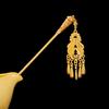 Ethnic Style Golden Tassels Hair Fork Ancient Ethnic Style Hair Sticks  Festival